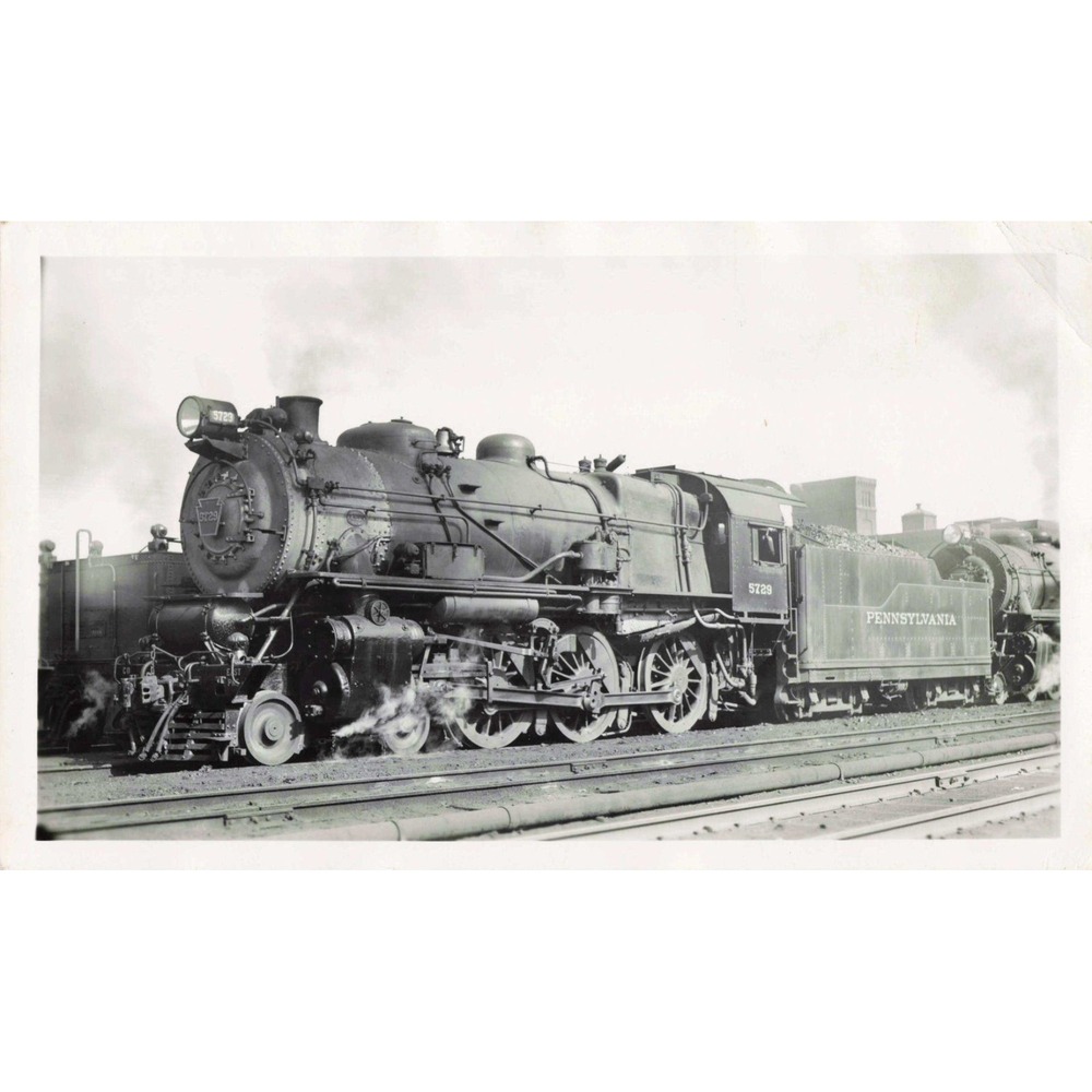 PRR Pennsylvania Railroad 4-6-2 #5729 Steam Locomotive Harrisburg PA 1940 Photo